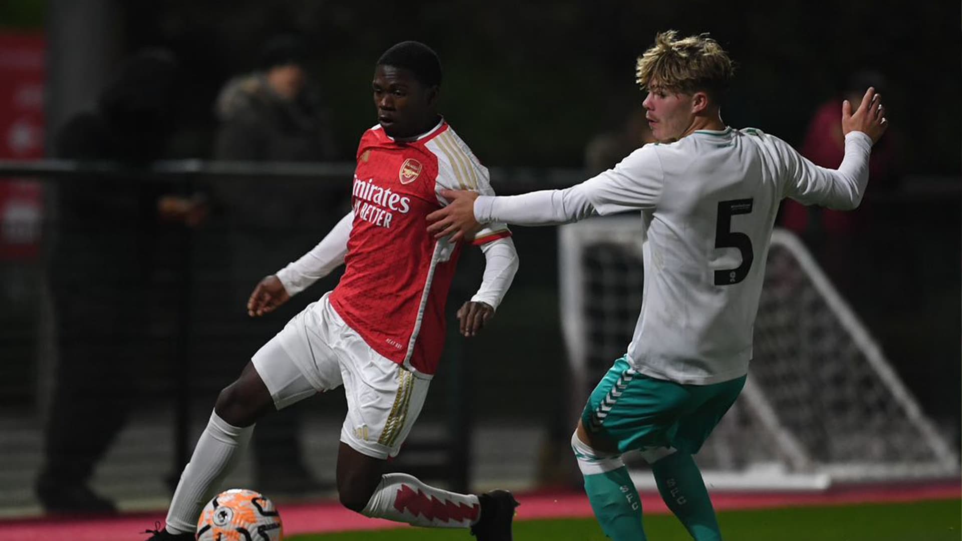 Jakai Bascoe-Fisher playing for Arsenal