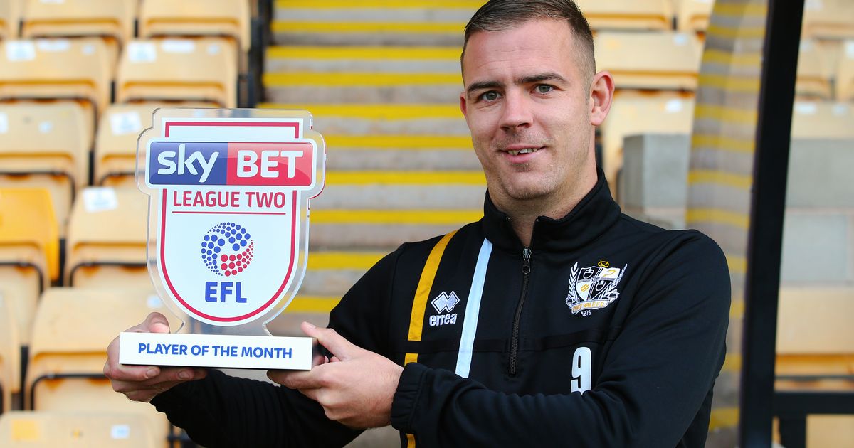 Tom Pope Wins SkyBet League 2 player of the month
