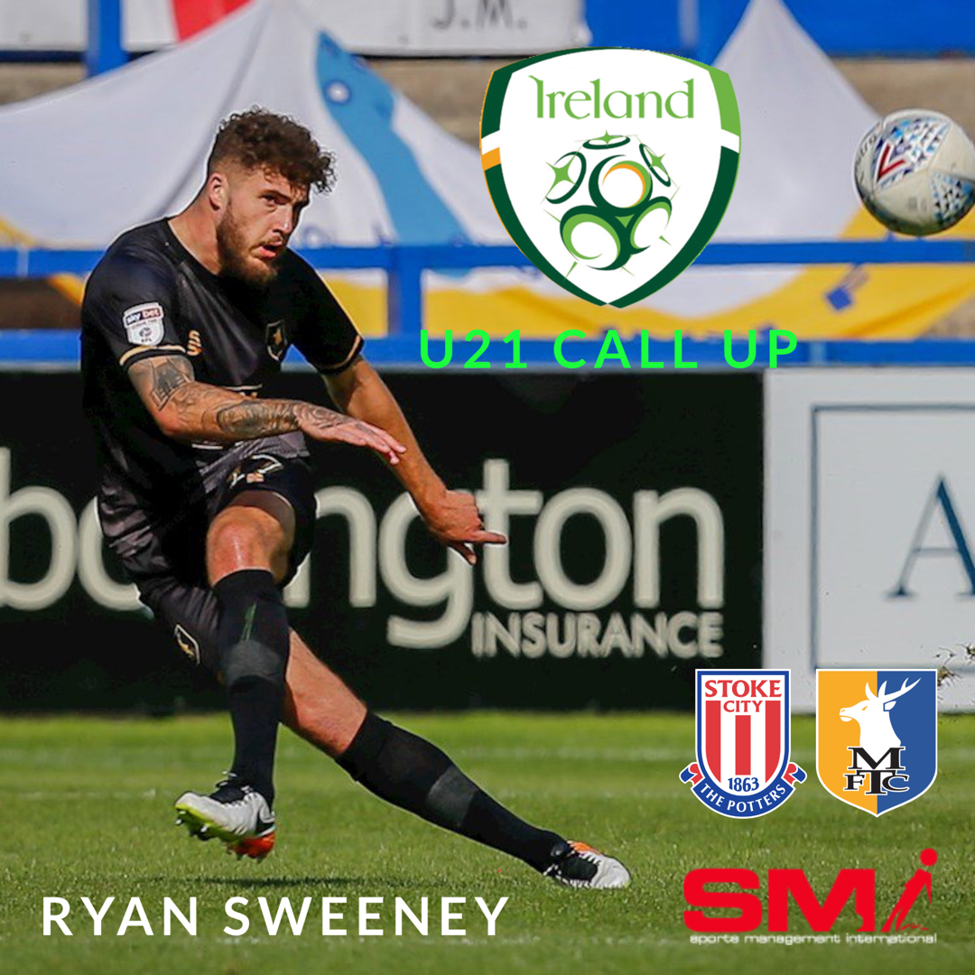 Republic Of Ireland Call up for Sweeny