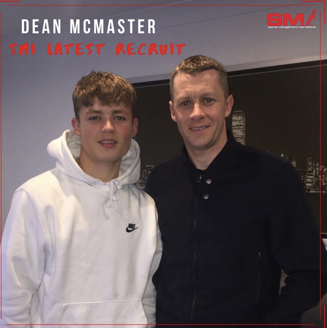 SMI new recruit Dean McMaster