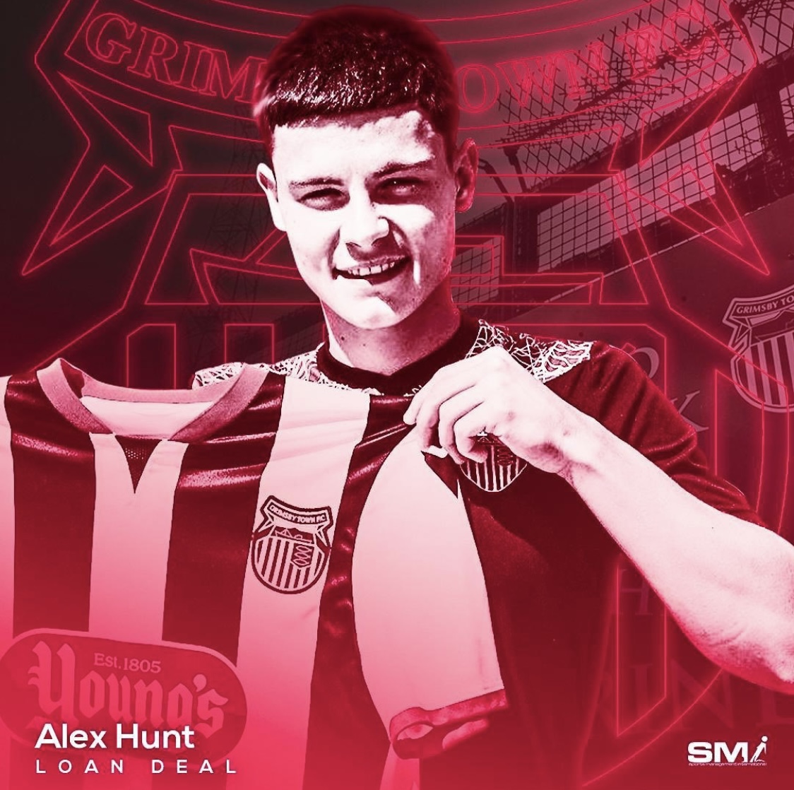 Alex Hunt joins Grimsby on loan