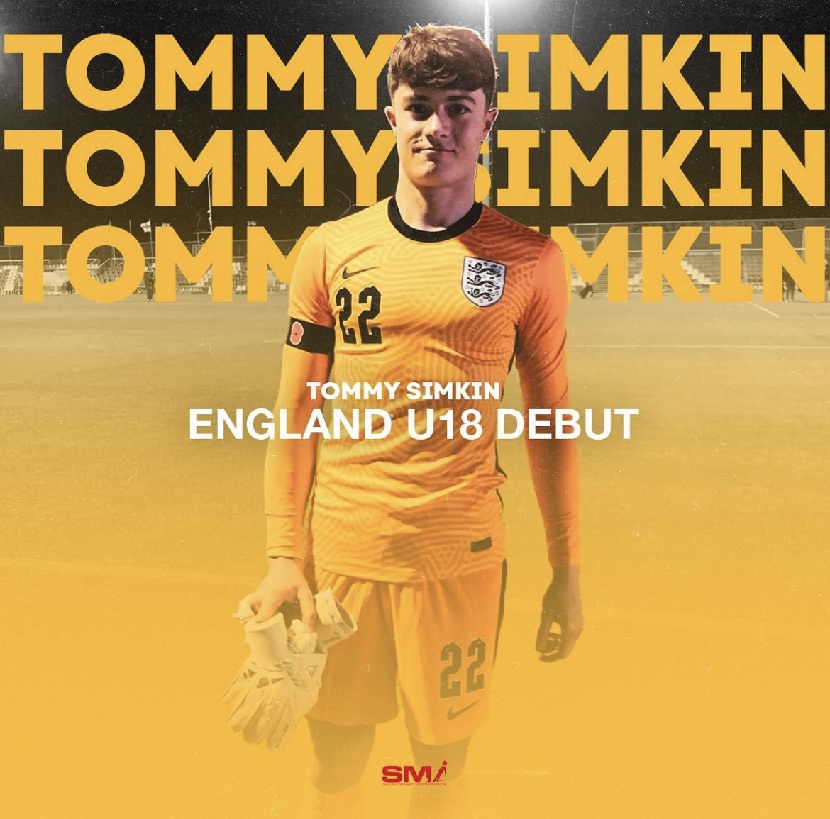 Tommy Simkin England debut